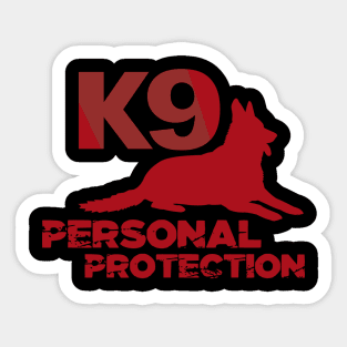 K9 personal protection Sticker